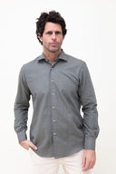 GREEN FLANNEL SPORT SHIRT