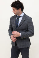 GREY CHECKED BLAZER