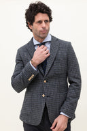 GREY CHECKED BLAZER