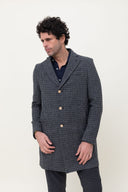 GREY CHECKED COAT