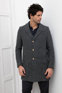 GREY CHECKED COAT