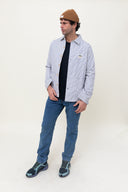 BLUE STRIPES PATCH WORKER JACKET