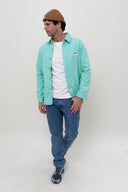 MINT GREEN PATCH WORKER JACKET