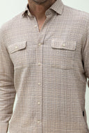 Checked Twill Sport Shirt