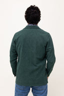 FOREST GREEN CHAMOIS OVERSHIRT