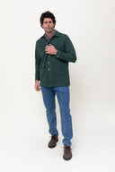 FOREST GREEN CHAMOIS OVERSHIRT