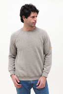 KHAKI WAFFLE SWEATSHIRT