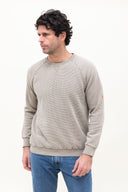 KHAKI WAFFLE SWEATSHIRT