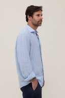 LIGHT BLUE STRIPES SPORT SHIRT