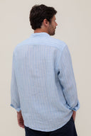 LIGHT BLUE STRIPES SPORT SHIRT
