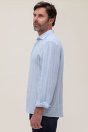 LIGHT BLUE STRIPES SPORT SHIRT