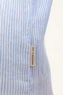 LIGHT BLUE STRIPES MAO SHIRT