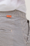 LIGHT GREY/OFFWHITE STRIPES JOGGER LONG