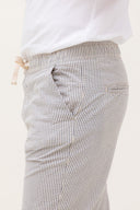 LIGHT GREY/OFFWHITE STRIPES JOGGER LONG