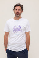 WHITE NEW PURPLE CRAB T-SHIRT