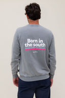 LIGHT GREY PINK BORN IN THE SOUTH SWEATSHIRT