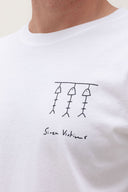 WHITE RED SIREN VICTIMS T-SHIRT