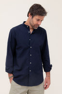 NAVY MAO SHIRT