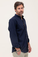 NAVY MAO SHIRT
