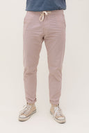 OFFWHITE/BURGUNDY STRIPES JOGGER LONG
