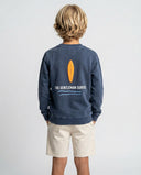 WASHED NAVY THE GENT KIDS SWEATSHIRT