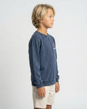 WASHED NAVY THE GENT KIDS SWEATSHIRT
