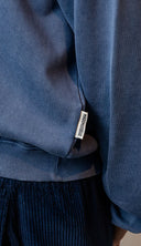 WASHED NAVY BONJOUR MADEMOISELLE FEM SWEATSHIRT