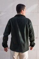 DARK GREEN SHETLAND WOOL JACKET