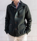DARK GREEN SHETLAND WOOL JACKET