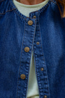 MIDDLE BLUE DENIM VEST