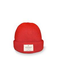 RED MONSIEUR WOOLEN BEANIE