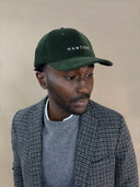DARK OLIVE CORDUROY MONSIEUR CAP