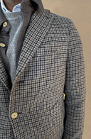 GREY CHECKED COAT