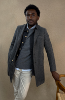 GREY CHECKED COAT