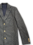 GREY CHECKED COAT