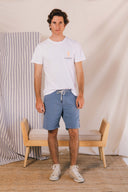 OCEAN STRIPES JOGGER SHORT