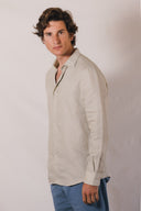 BEIGE SPORT LINEN SNC SHIRT