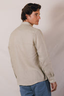 BEIGE SPORT LINEN SNC SHIRT