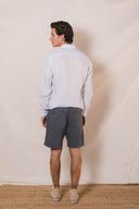 DEEP BLUE JOGGER LINEN SHORT