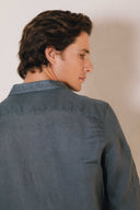 LEAD GREY SPORT LINEN SNC SHIRT