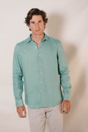 GREEN SPORT LINEN SNC SHIRT