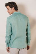 GREEN SPORT LINEN SNC SHIRT