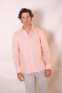 ORANGE SPORT LINEN SNC SHIRT