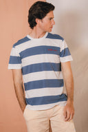 OFFWHITE/WASHED NAVY LE BLEU OCÉAN T-SHIRT