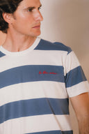 OFFWHITE/WASHED NAVY LE BLEU OCÉAN T-SHIRT