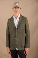 GREEN LINEN BLAZER
