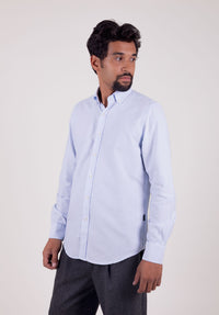 LIGHT BLUE STRIPES OXFORD SHIRT