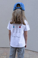 WHITE RED SIREN VICTIMS KIDS T-SHIRT