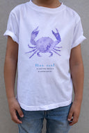 WHITE NEW PURPLE CRAB KIDS T-SHIRT