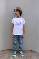 WHITE NEW PURPLE CRAB KIDS T-SHIRT